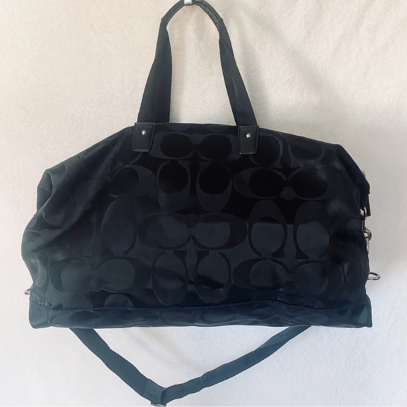 Coach NWOT Black XL Travel Duffel Bag - Picture 3 of 7